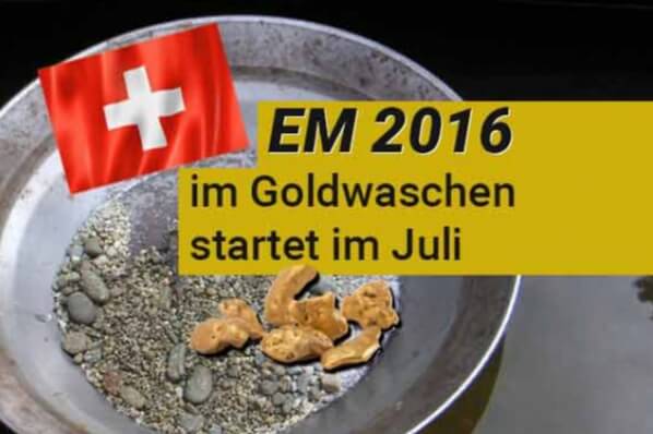 Europameisterschaft im Goldwaschen 2016 startet im Juli