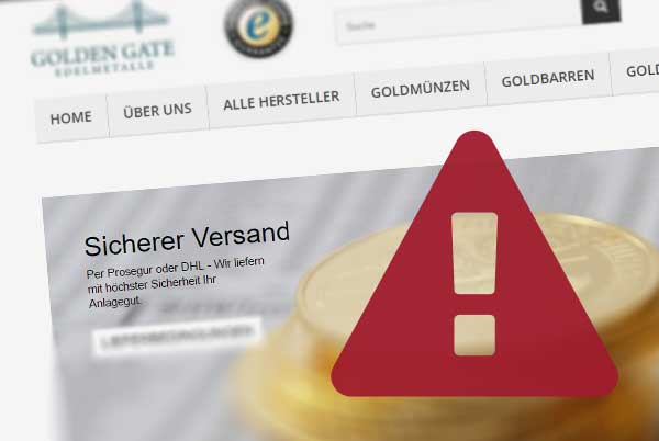 Warnung vor goldengategoldkaufen.de von Walter Edelmetalle GmbH