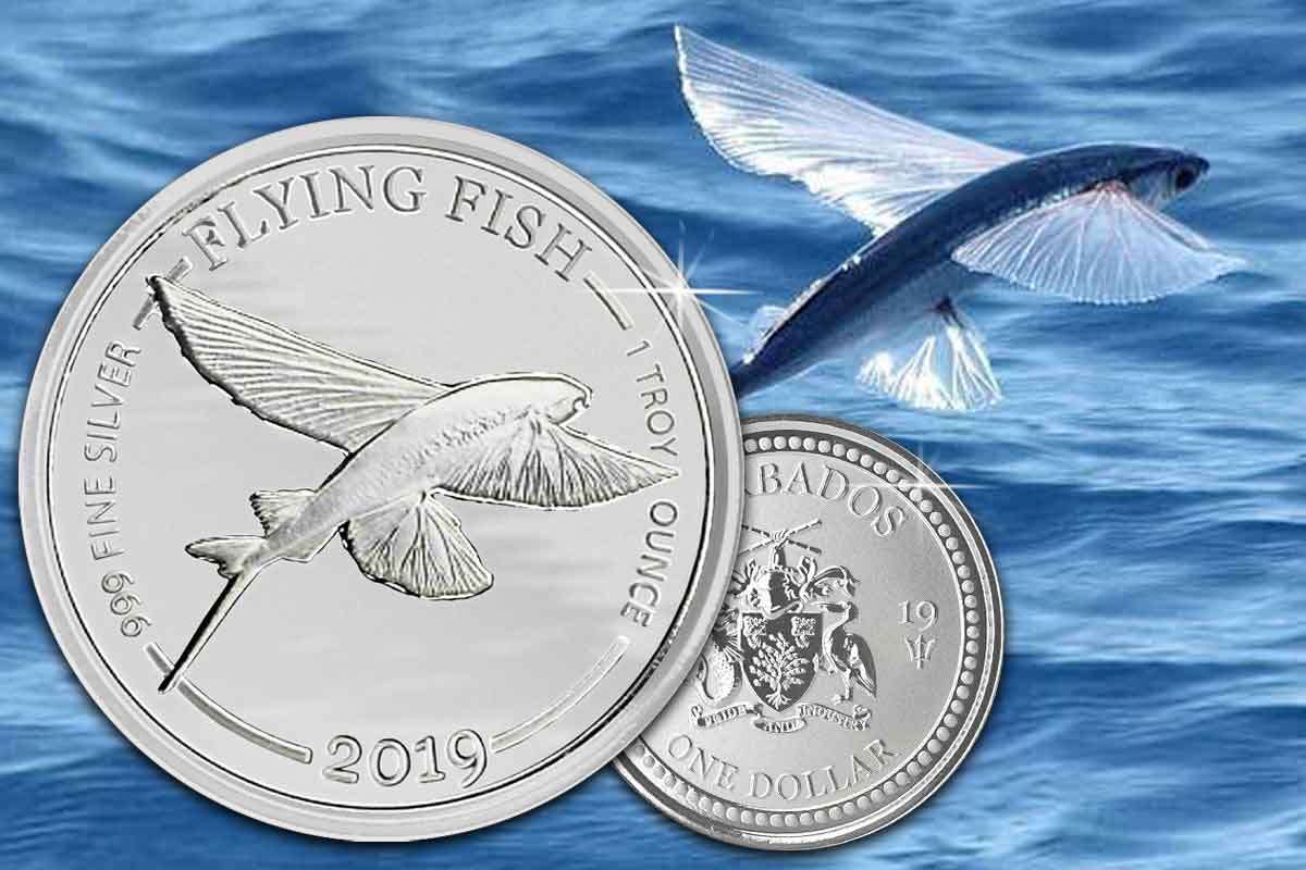 Barbados Flying Fish 2019 Silber
