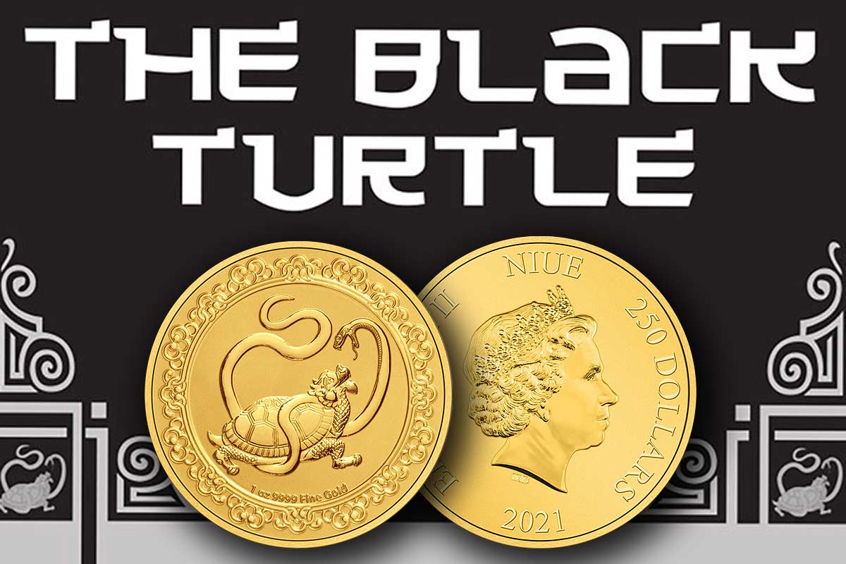 Celestial Animals in Gold - Black Turtle 2021 - Jetzt neu!