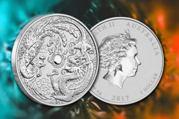 Dragon and Phoenix 2016 Perth Mint Silbermünze