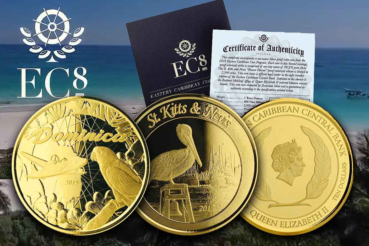 Jetzt erhältlich: EC8 - St Kitts & Nevis und Dominica 2019 in Gold