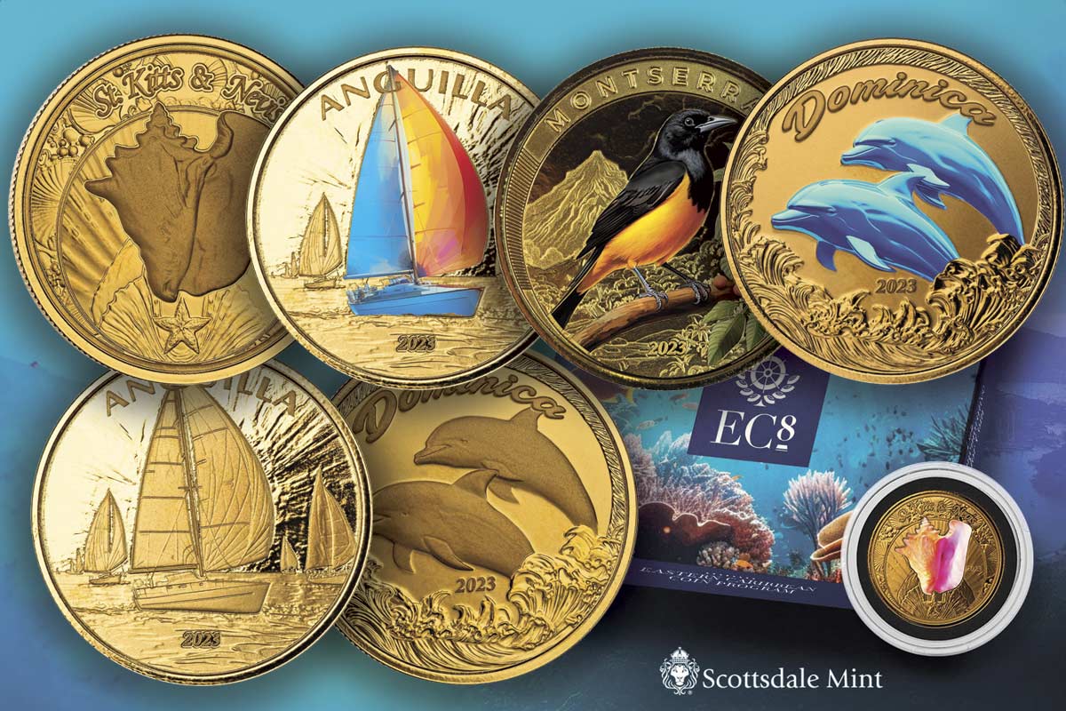 Exotische Schätze aus der Karibik: Entdecke die magischen Eastern Caribbean Goldmünzen!