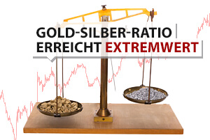 Gold-Silber-Ratio erreicht Extremwert