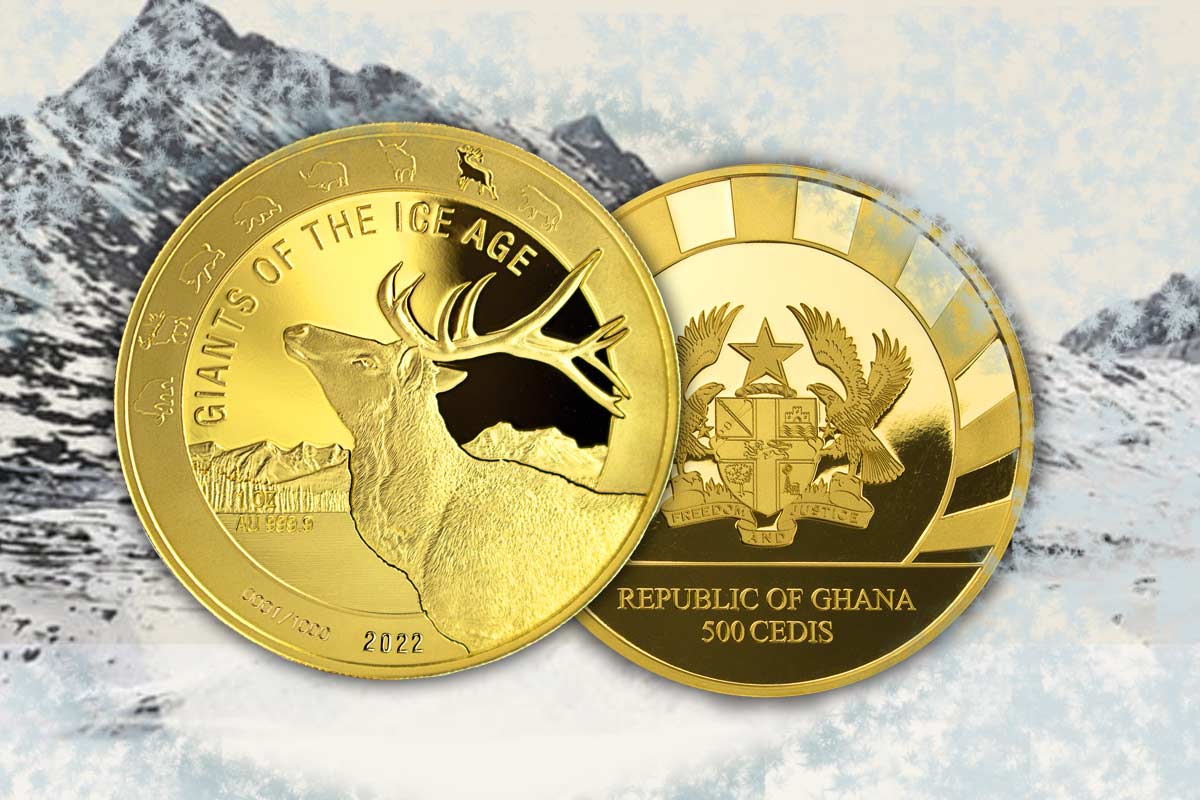 Giants of the Ice Age Gold: 1. Motiv 2022 Rentier jetzt vergleichen!
