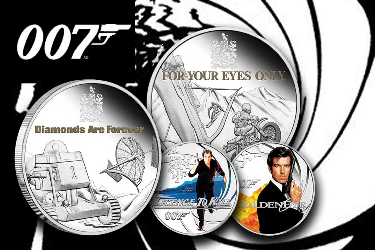James Bond 007 – neu Silbermünzen zum Sammeln erhältlich!