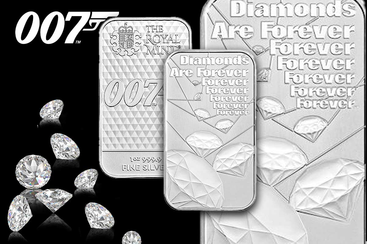 James Bond Silberbarren – Diamonds are Forever - Jetzt erhältlich!