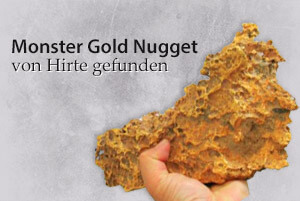 Monster Gold Nugget von Hirte gefunden