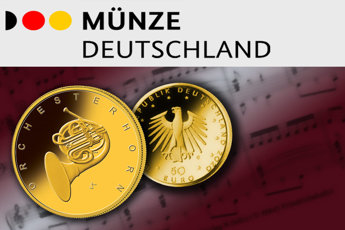Musikinstrumente 2020 - 50-Euro Goldeuro Orchesterhorn: Jetzt bestellen!