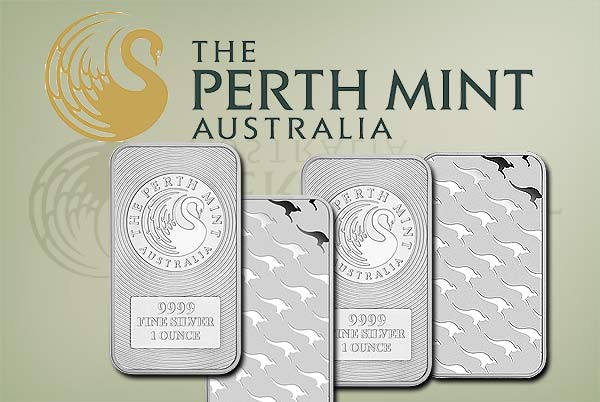 Perth Mint prägt 1 oz Silberbarren