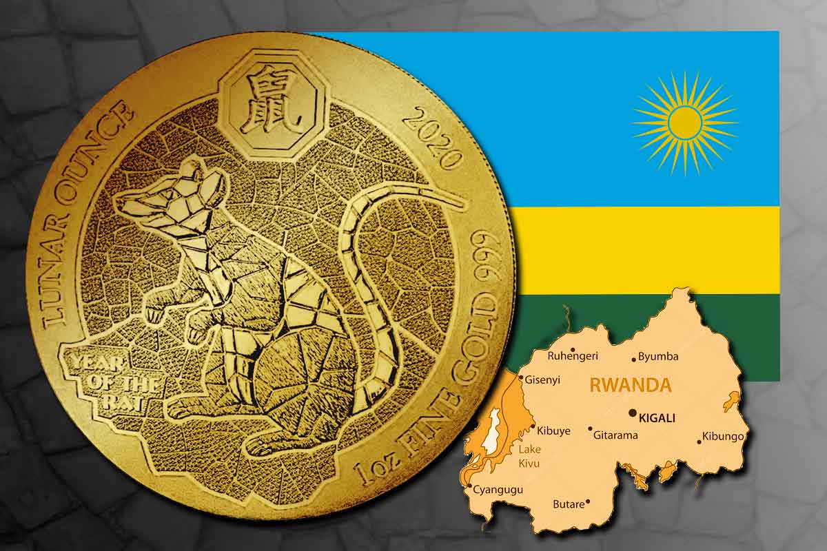 Ruanda Lunar Ratte 2020 Gold - Neu im Preisvergleich