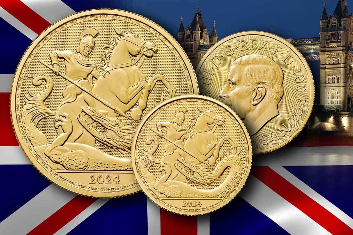 Neue St. George Goldmünze der Royal Mint jetzt hier kaufen!