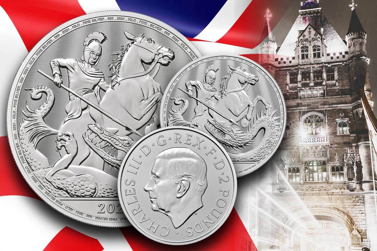 St. George and the Dragon - Neue Silbermünze 2024 der Royal Mint