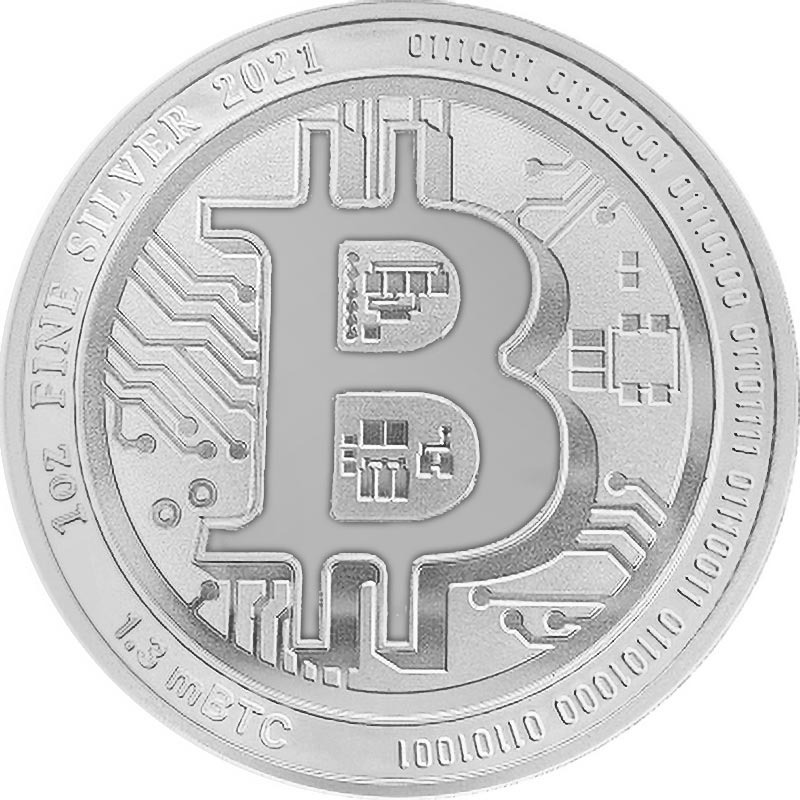 Goldene/Silberne Bitcoin-Münze, Bronze, physische Bitcoin-Münze