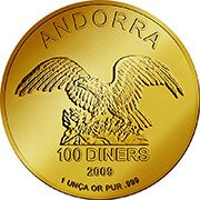 Andorra Eagle Goldmünze