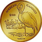 Flamingo Virgin Islands Goldmünze