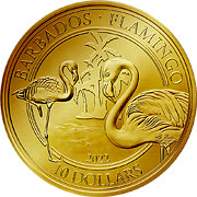 Flamingo Barbados Goldmünze