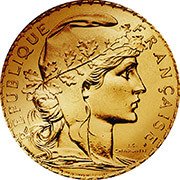 Frankreich Francs Goldmünze