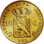 Gulden Niederlande Goldmünze
