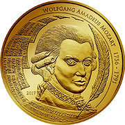 Mozart Coin Goldmünze