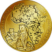 Ruanda Goldmünze