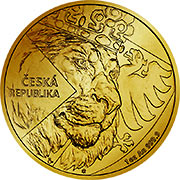 Tschechischer Löwe Goldmünze