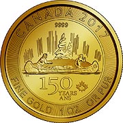 Voyageur Kanada Goldmünze